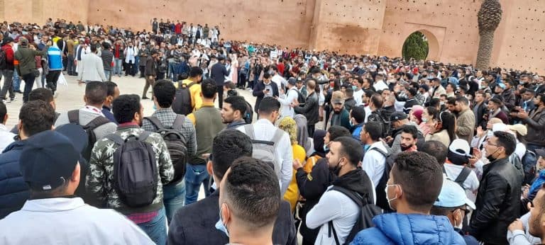 Cover Image for الفئات التعليمية والطلبة المهندسون يواصلون الاحتجاج في الرباط.. والمنع والقمع يطالهم