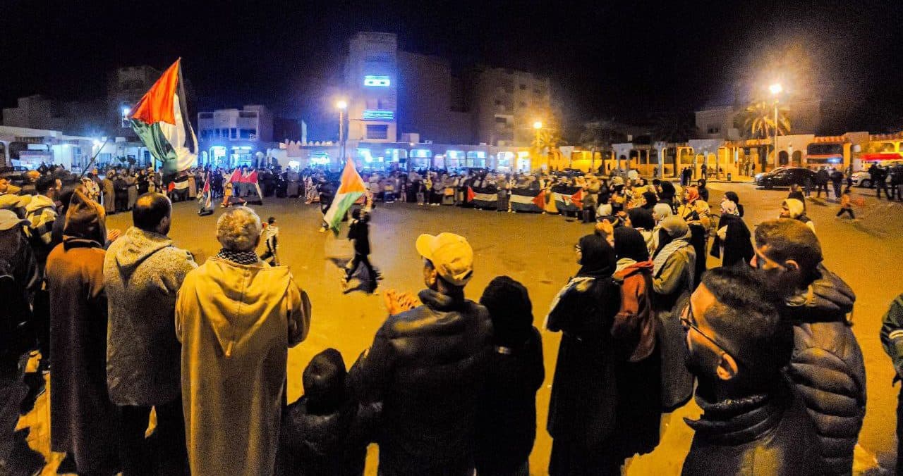 Cover Image for احتجاجات نهاية الأسبوع بمدن مغربية تنديدا بالعدوان المتواصل واستهجانا للتطبيع المستمر