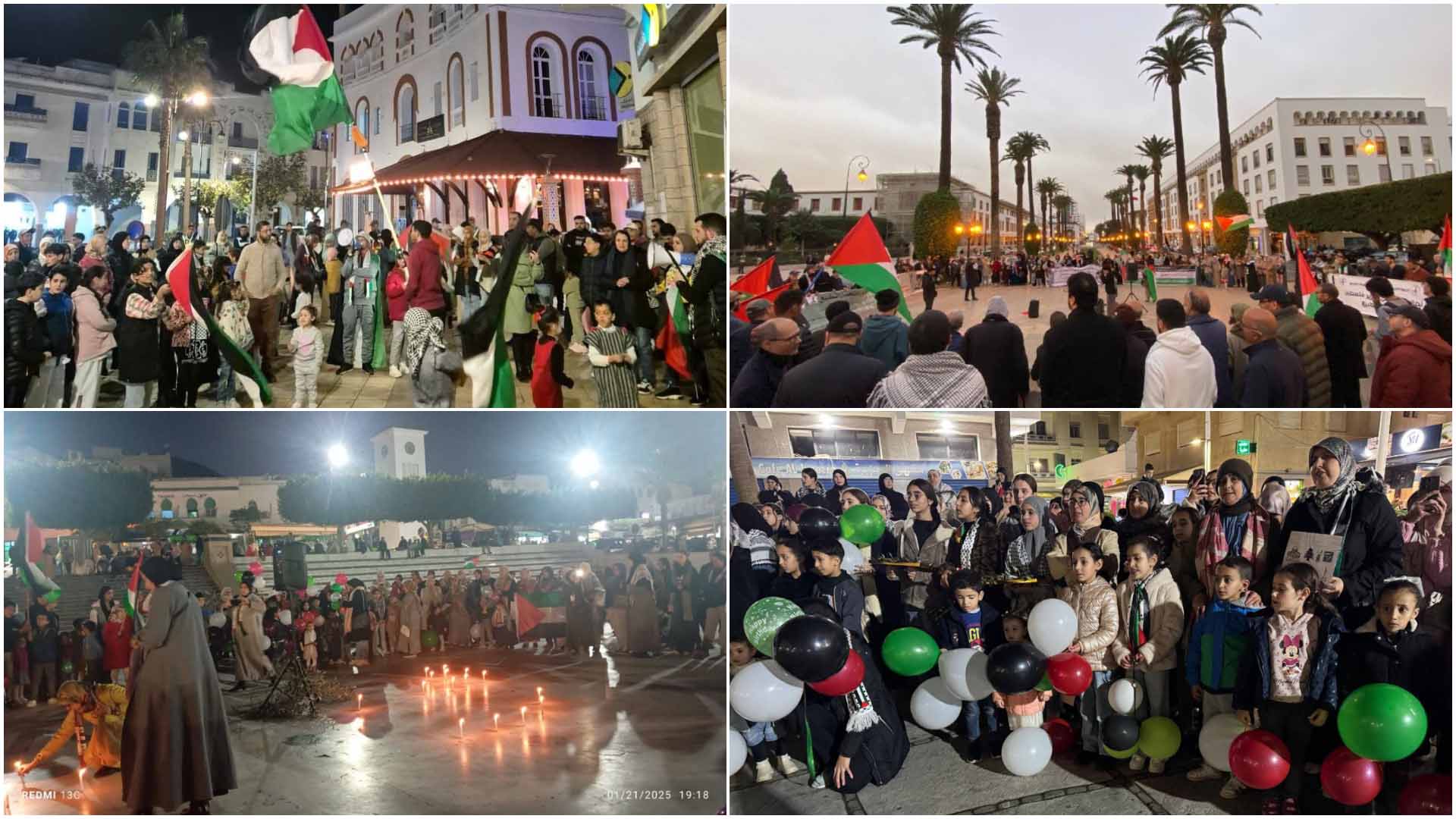 Cover Image for الاحتفاء بانتصار المقاومة في غزة يتمدد عبر المدن المغربية