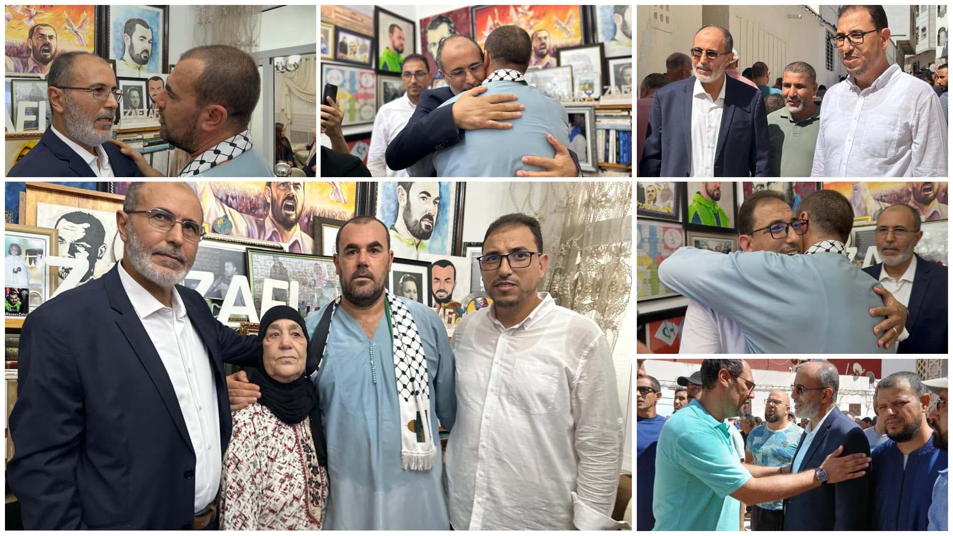 Cover Image for وفد من العدل والإحسان يقدم واجب العزاء لعائلة الزفزافي في بيته بمدينة الحسيمة