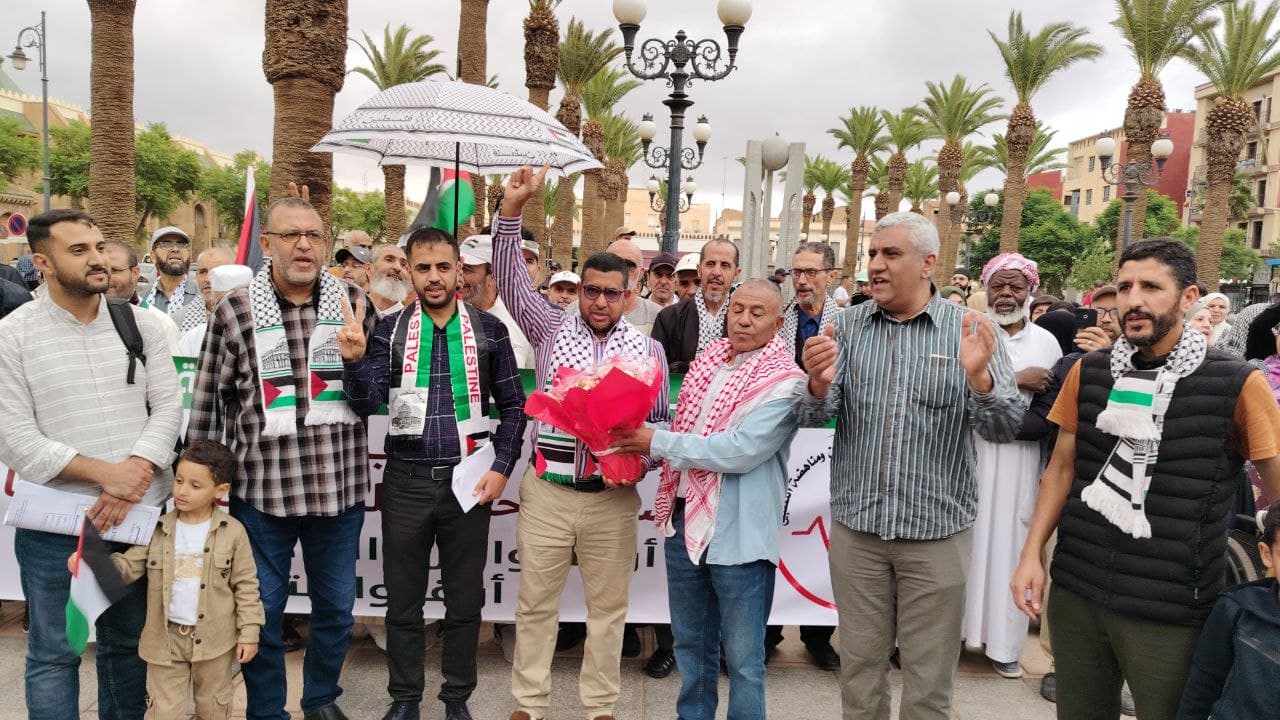 Cover Image for في جمعة النصر بوجدة.. الجبهة تحتفي ببطلها بنقادى المشارك في أسطول الصمود