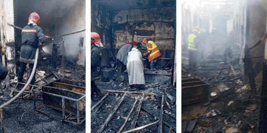 Cover Image for العدل والإحسان بتازة تحمل الجهات المعنية المسؤولية الكاملة عن حريق قيسارية المدينة العتيقة