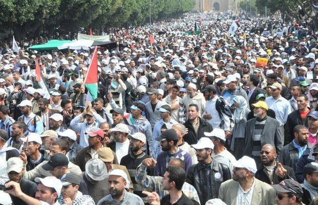 Cover Image for الرباط: مسيرة مليونية للشعب المغربي من أجل فلسطين