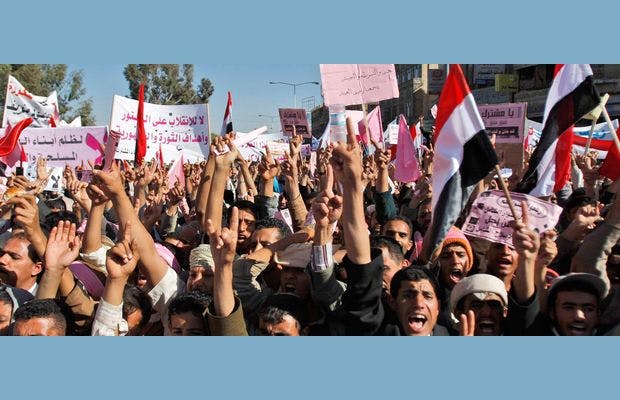 Cover Image for اليمن على إيقاع المظاهرات في الذكرى الثالثة لانطلاق الثورة