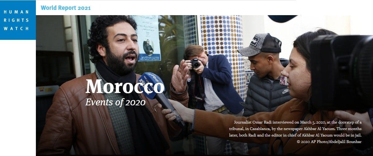Cover Image for منظمة دولية: وضعية حقوق الإنسان بالمغرب ازدادت تدهوراً في 2020