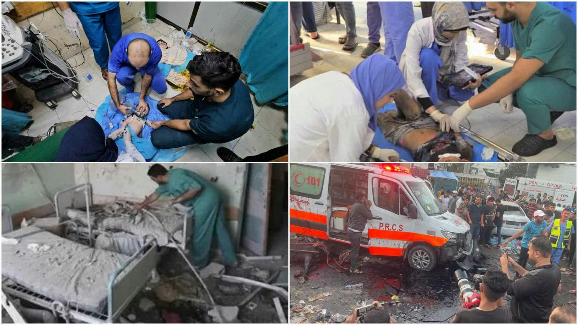 Cover Image for قصف المستشفيات وقتل من فيها.. حين يدوس الإرهاب الصهيوني كل القوانين والمواثيق
